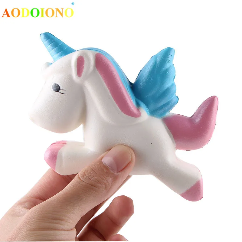 Единорог Fly Horse мягкими игрушки замедлить рост Jumbo Squeeze игрушечные лошадки Шарм