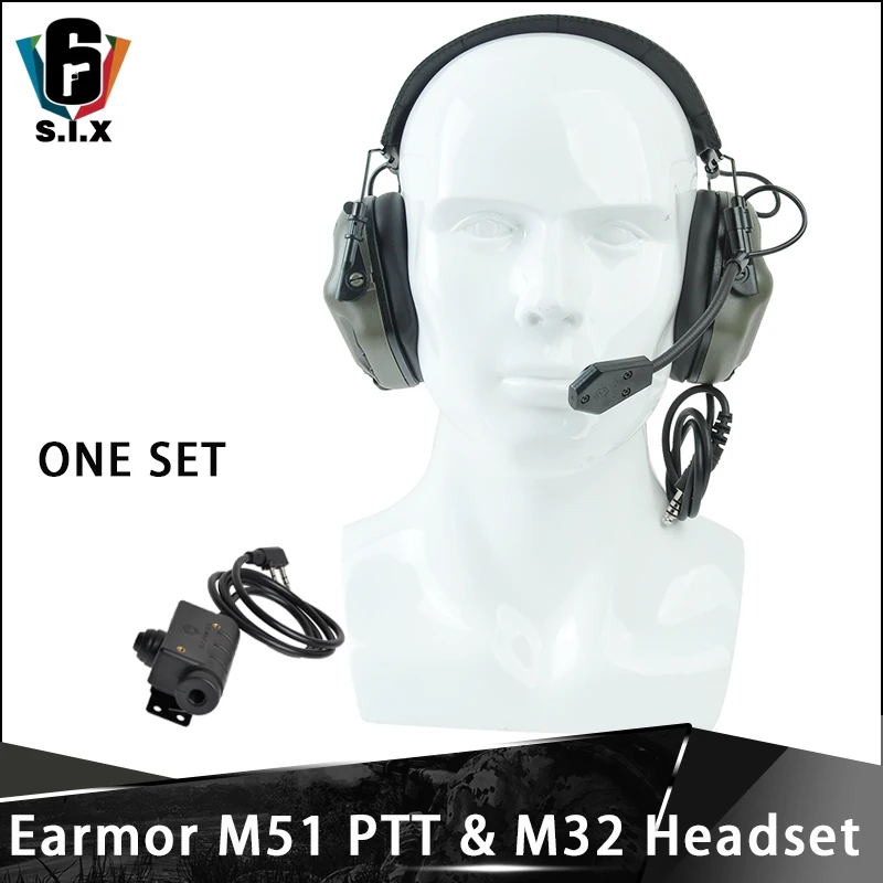 OPSMEN Earmor Airsoft тактический наушник шумоподавление Гарнитура M32 MOD3 авиационные