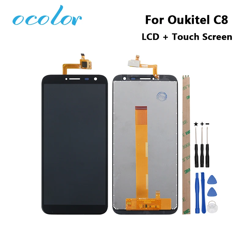 Ocolor для Oukitel C8 ЖК-дисплей + сенсорный экран 4G 5 &quotидеальный ремонт деталей
