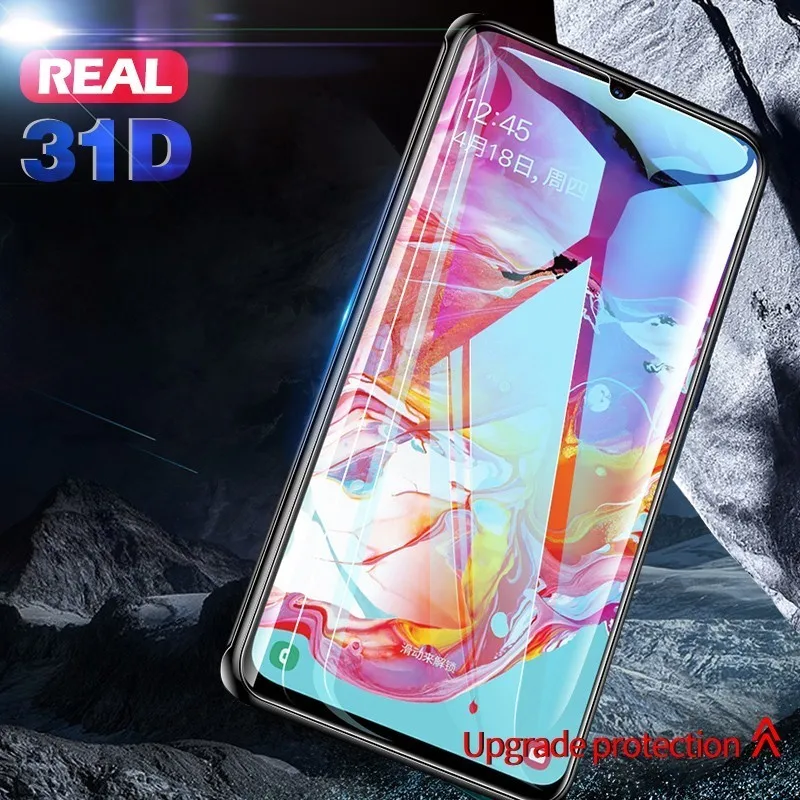 Защитное стекло на весь экран закаленное для Samsung Galaxy A 10 20 30 40 50 60 70 80 90 31D M