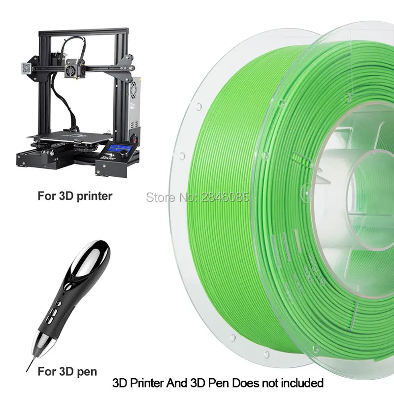 CREALITY 3D высокое качество зеленый цвет нити PLA 1 75 мм для печати ручка и 3d