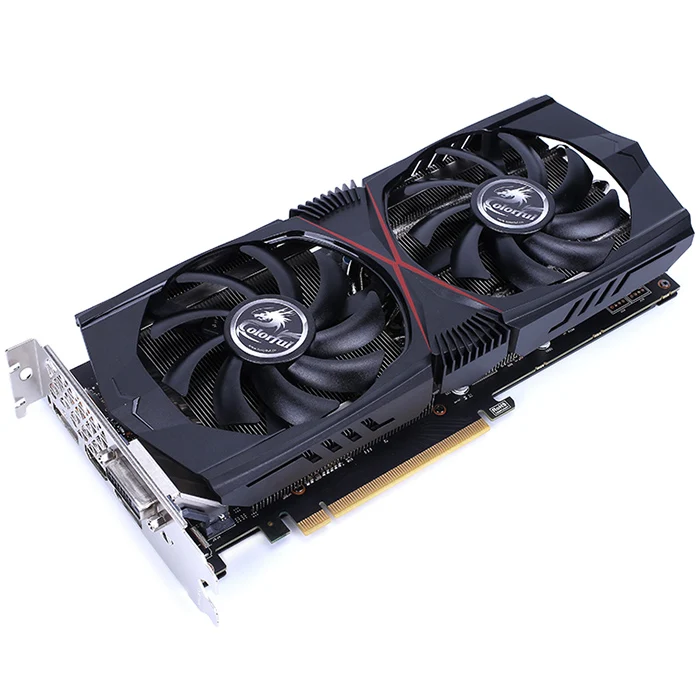 Оригинальная Красочная видеокарта GeForce RTX 2060 6 ГБ игровая GT 8 контактная с двумя