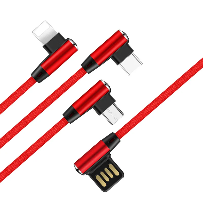 3 в 1 Локоть линии передачи данных 5 м USB быстрой зарядки телефона зарядный кабель