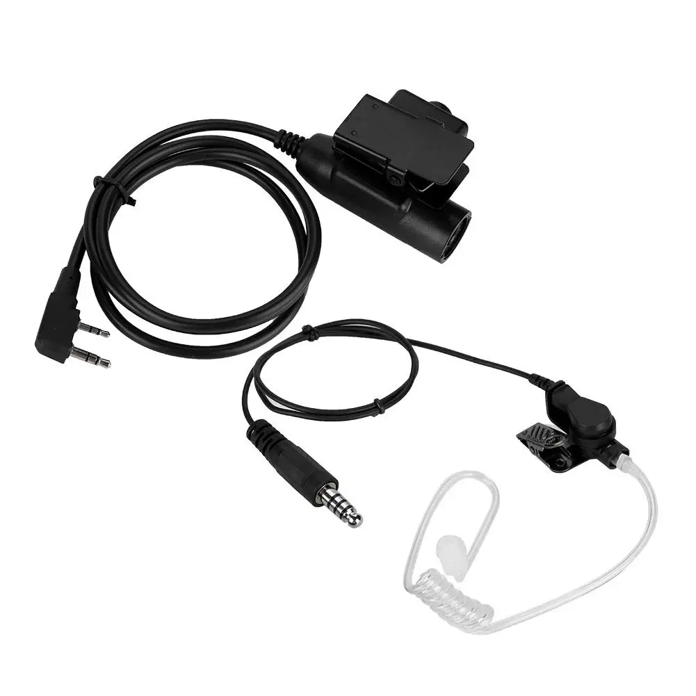 K head Air Duct Walkie talkie In ear гарнитура Акустическая трубка наушник с кнопкой PTT 2019|Рации| |