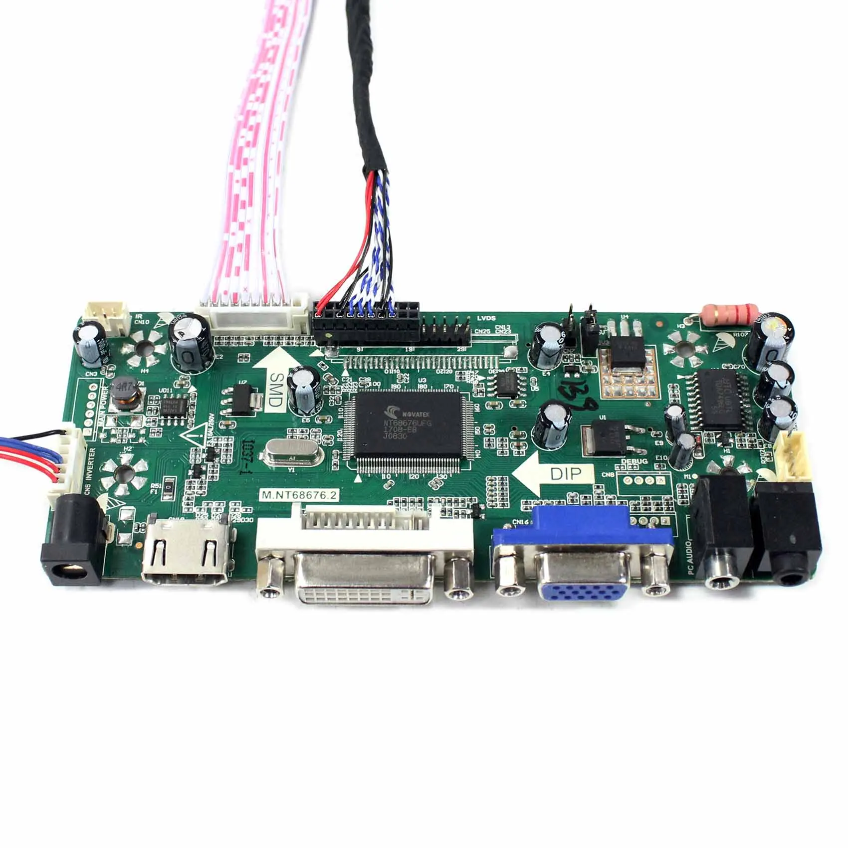 Плата контроллера аудиосигнала HD MI VGA DVI NT68676 для ЖК экрана 6 5 дюйма G065VN01 V2 640x480|board