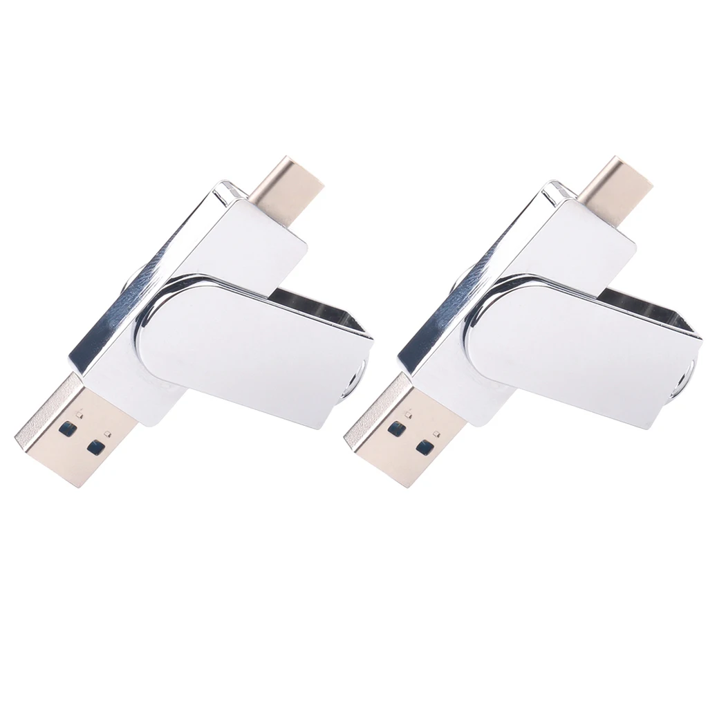 2x USB3.0 флеш накопитель двойной USB Type C U диск поворотный дизайн 16 Гб|USB-гаджеты| |