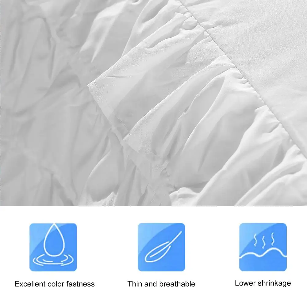 3 шт./компл. современный Стиль рюшами полиэстер комплект постельного белья