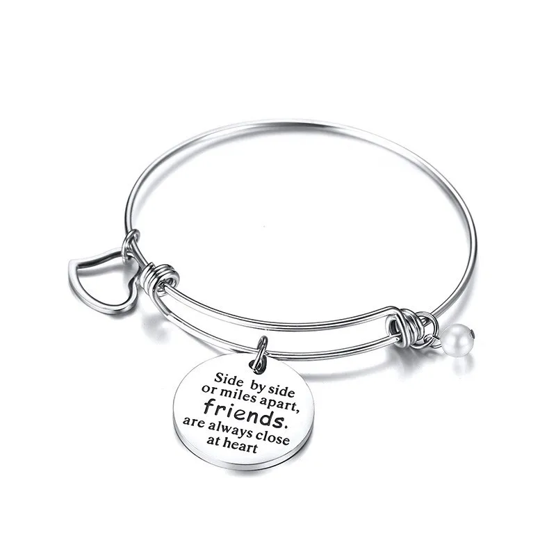 Браслеты с надписью Best Friend браслеты разными кольцами или Friends регулируемые