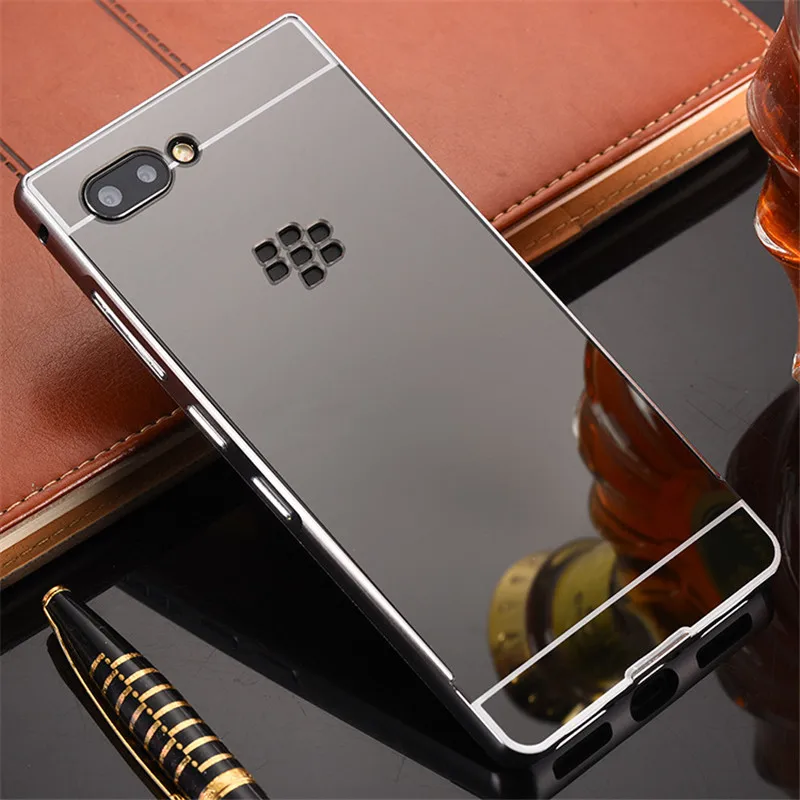 Для BLACKBERRY KEY2 чехол 4 5 зеркальное покрытие Алюминиевый металлический бампер
