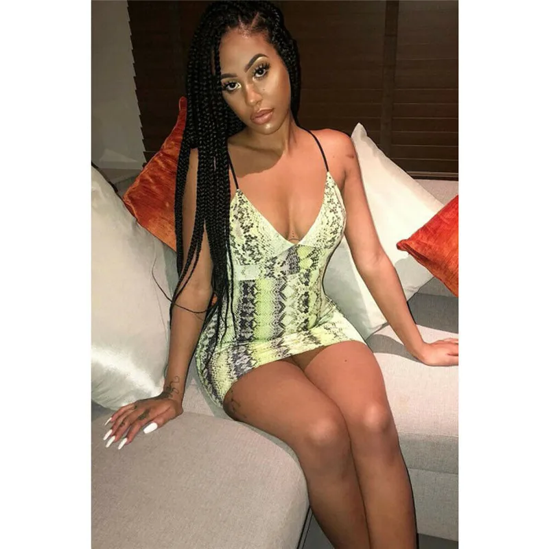 Сексуальное женское платье без рукавов Бандажное облегающее вечернее короткое