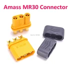 5 пар, Amass Upgrated XT30 коннектор MR30, разъем, гнездовой и мужской разъем, вилки, позолоченные для RC деталей, аксессуары