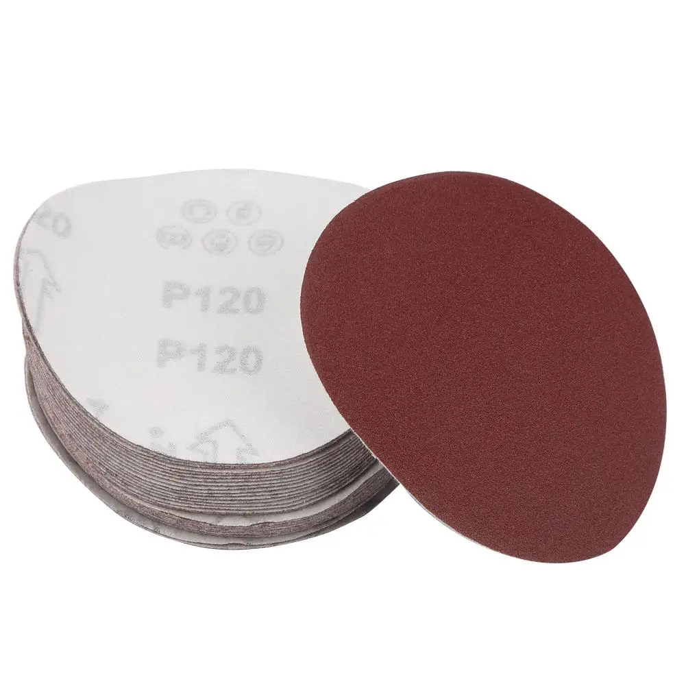 30PCS 5in Round Sandpaper 80 120 150 180 240# Grit Sand Polishing Paper Sandpapers High Quality | Инструменты