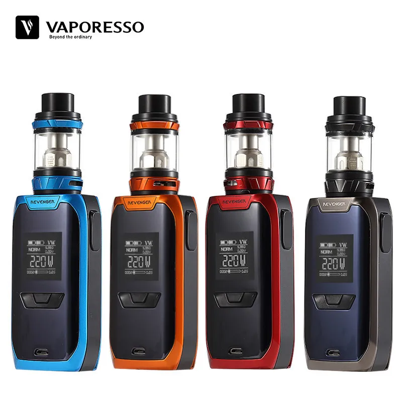 Оригинальный Vaporesso Revenger Kit электронная сигарета Vape E-Cig с 220 Вт несколькими