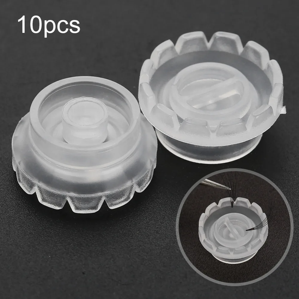Eyelash Glue Lash Lift Eyelashes Extension Makeup Tool 10Pcs Plastic Adhesive Stand for | Красота и здоровье