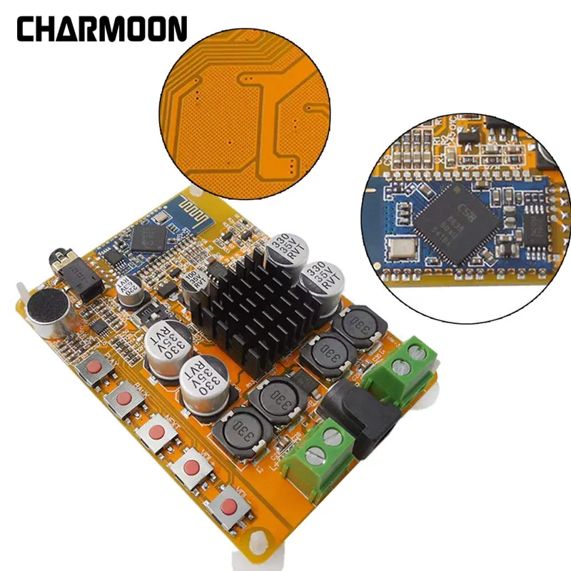 TDA7492 беспроводной Bluetooth 4 0 стерео усилитель платы модуля 2x50 Вт двухканальный с