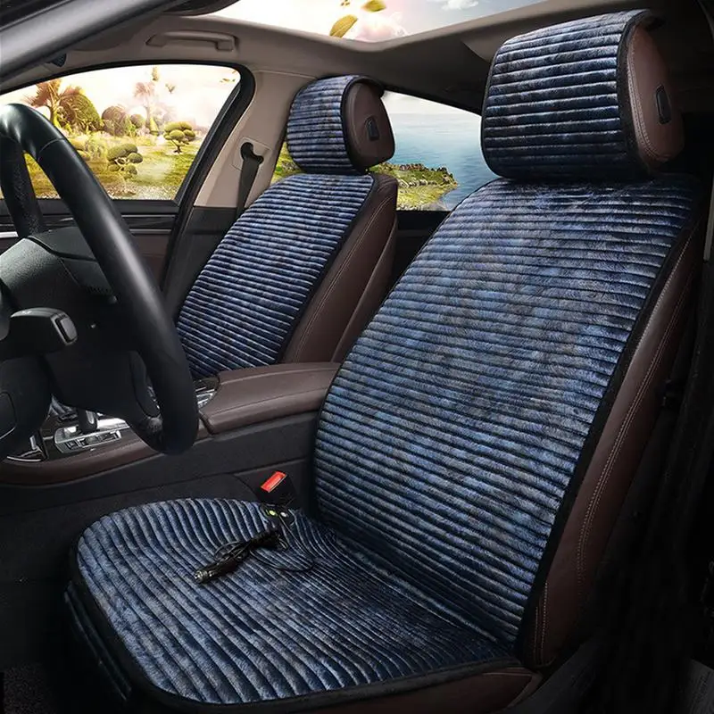 

Professional Car Heating Cushion 12V 24V Winter Single Double Seat Heating Pad Warm For Universal Car Truck