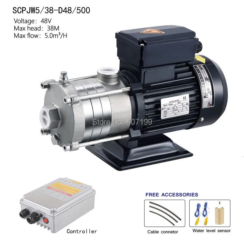 

48V 500 watts pump solar, solar booster pump , pressure pump system, solar surface pump SCPJW5/38-D48/500