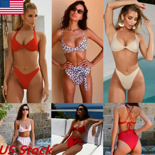 Женский купальник бикини с высокой талией US|Купальники| |