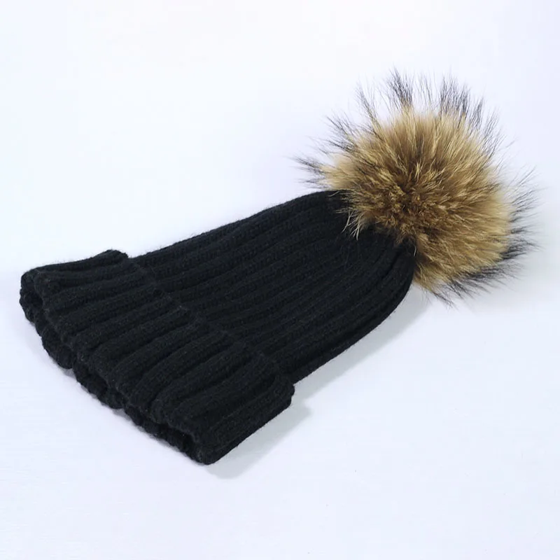 Зимние Брендовые женские Ball Cap хип-хоп Pom Poms зимняя женская шапка для девочек