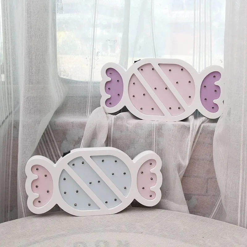 INS скандинавские деревянные светодиодные настенные подвесные Мультяшные милые