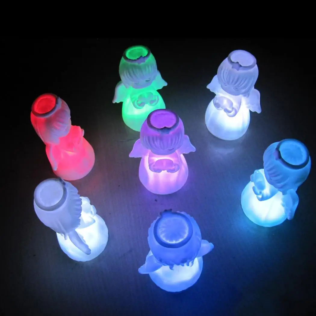 Мультфильм милый ангел девушка цвет светодио дный изменение LED ночь ful свет форма