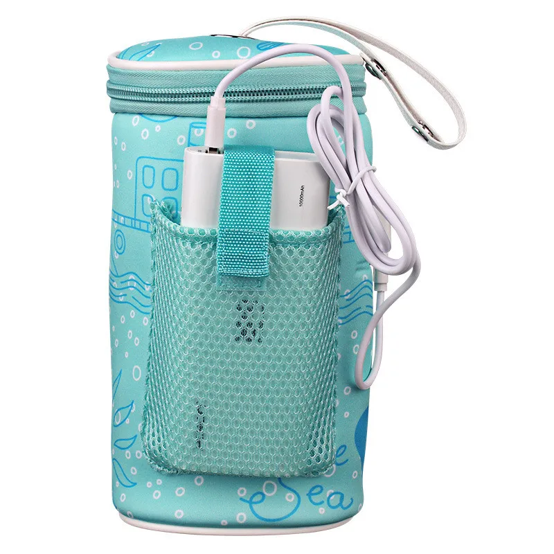 

USB Baby Bottle Warmer Heater Insulated Bag Travel Cup Portable In Car Heaters Drink Warm Milk Thermostat Bag For Feed Newborn