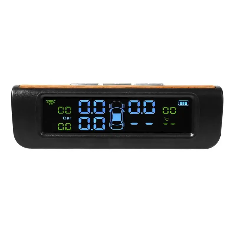 90*60*30 мм DC 5V Солнечная Беспроводная TPMS автомобильная система мониторинга