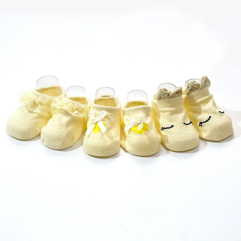 Newborn Baby Lace Bowknot Soft Girl Cotton Breathable Socks Kids Princess Cute Newborns Infants Toddler | Детская одежда и обувь