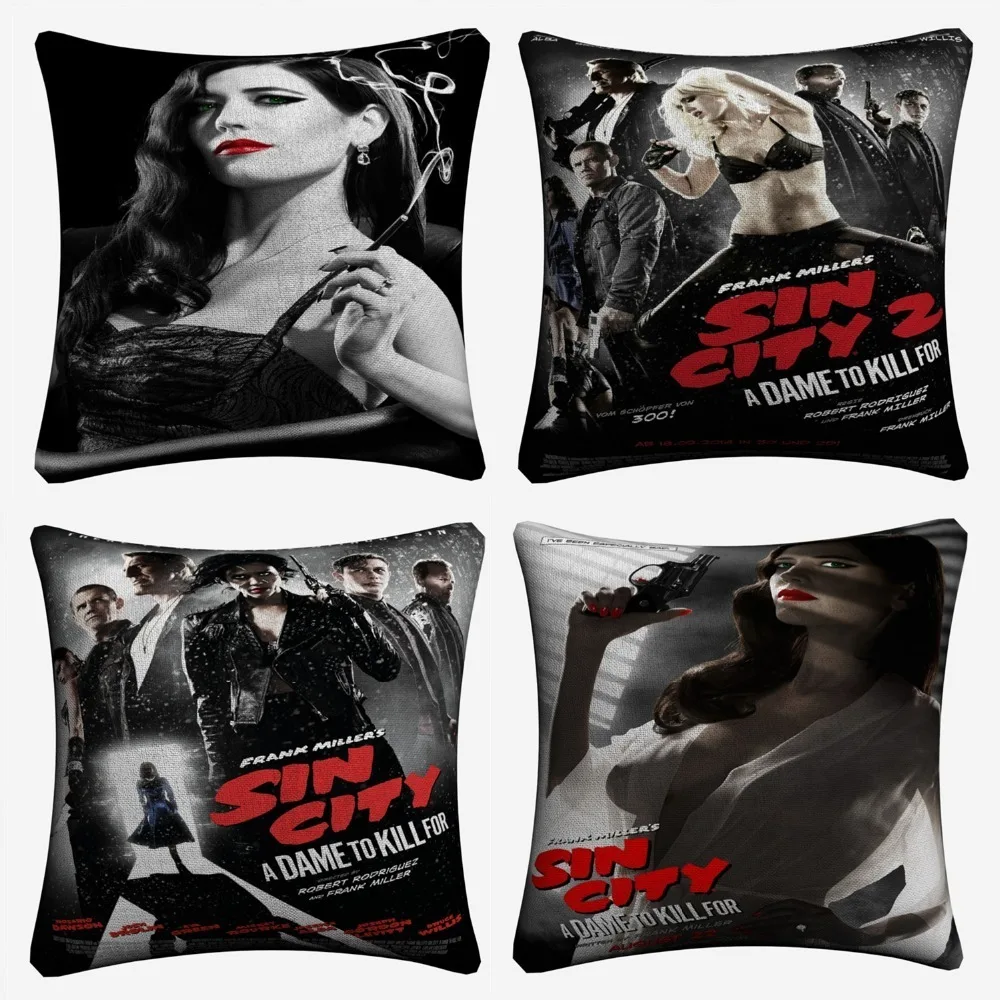 Sin City 2 Movie Sexy Eva Green декоративное хлопковое белье Наволочка 45x45 см для дивана на