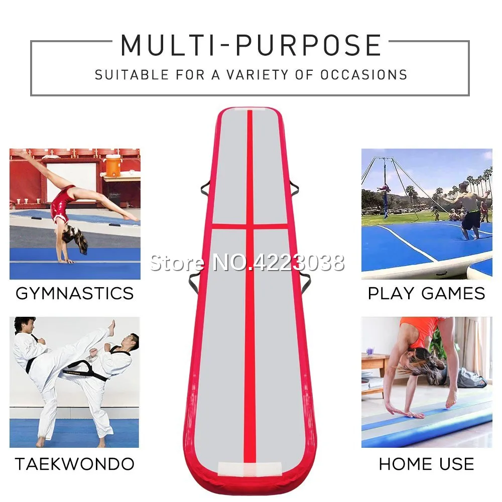 Цена Бесплатная доставка, надувной гимнастический коврик для акробатики 11*1*0,2 м, воздушный напольный коврик для акробатики с электрическим возд...