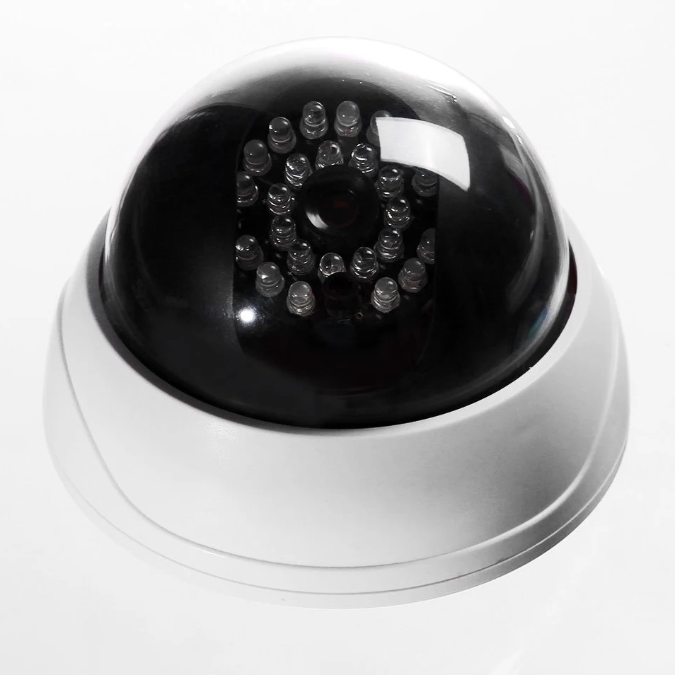 IG Indoor CCTV поддельная купольная камера безопасности с ИК светодиодами белого цвета