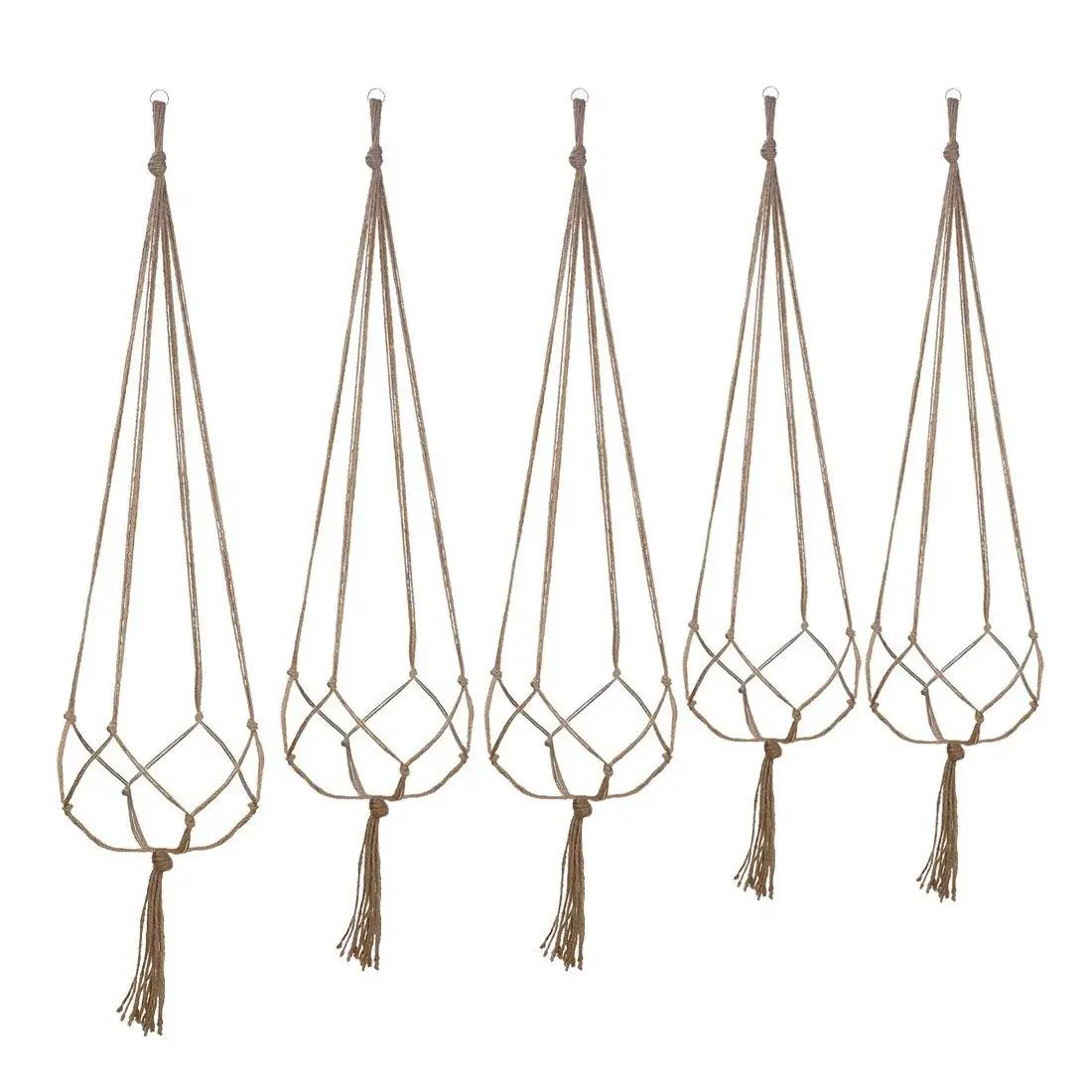 

Hot Sale Plant Hanger Set of 5 Hanging Planter Flower Pot Plant Holder with Key Ring for Indoor Outdoor Decorations, 2 Pieces