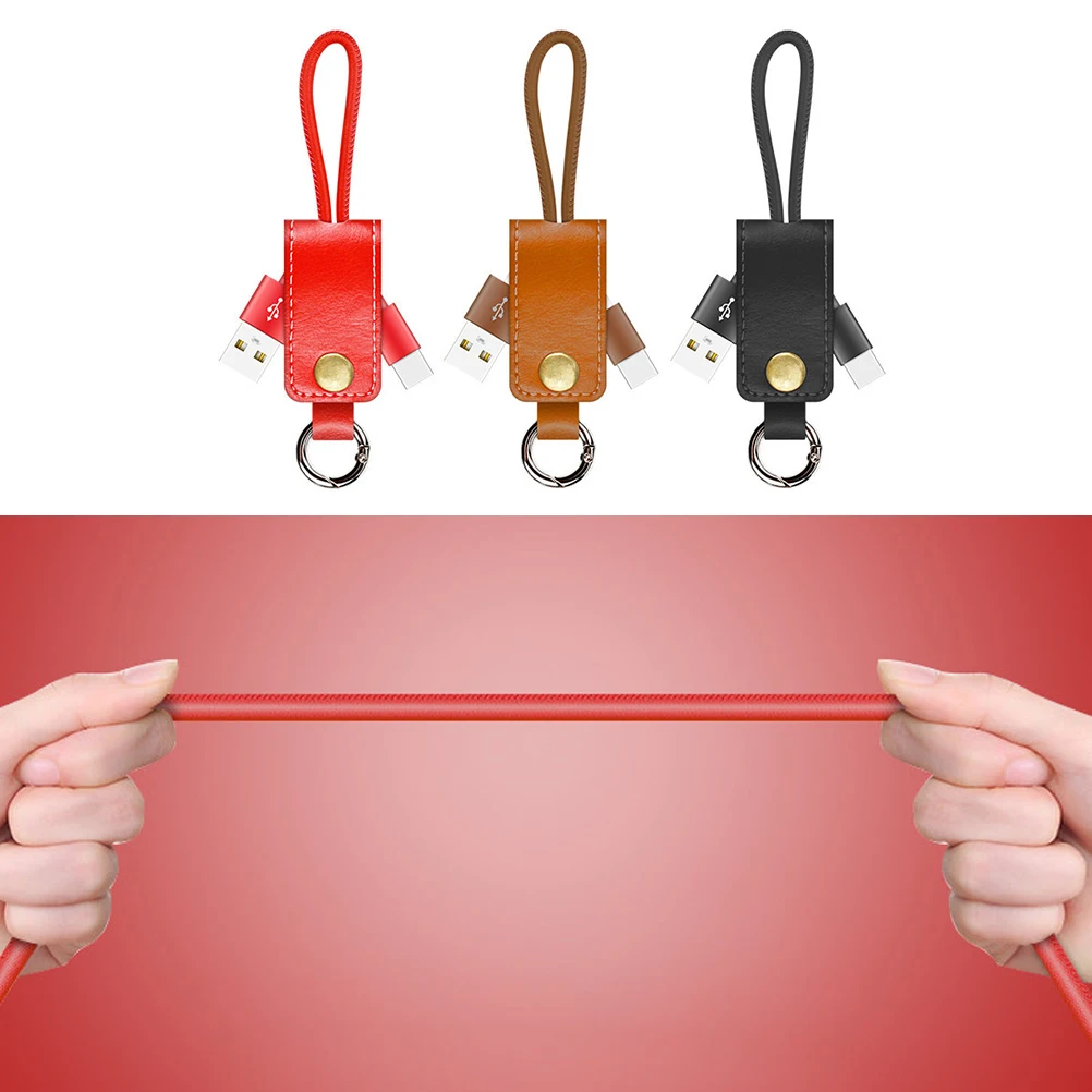 3 шт. USB кабель type C брелок для ключей металлический зарядка с синхронизацией