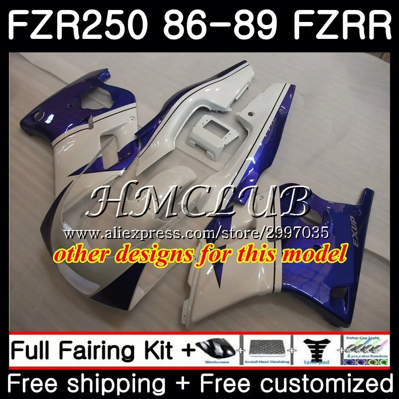 Корпус для YAMAHA FZRR FZR 250R 250 1987 1988 1989 1HC.4 FZR250RR серебристо черный FZR250R FZR250 86 87 88 89