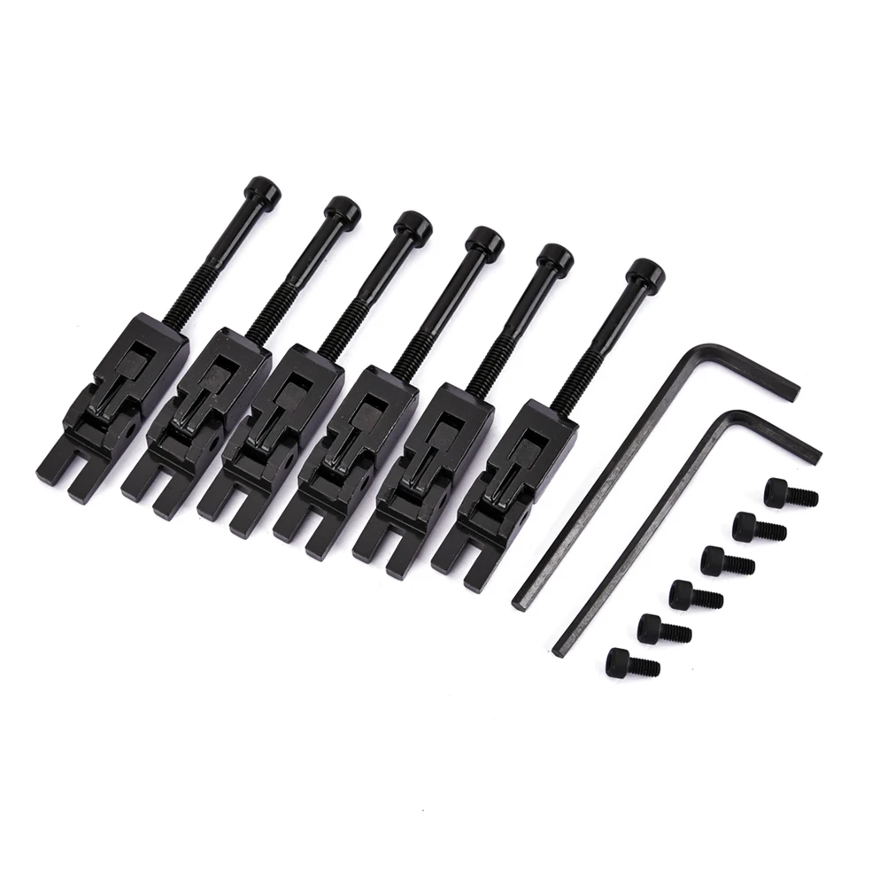 6 шт./упак. двойные фиксирующие седла для гитары Floyd Rose Tremolo Bridge с винтами