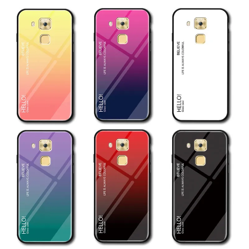 Чехол для Huawei Nova Plus MLA L03 L11 градиентный чехол из закаленного стекла задняя крышка