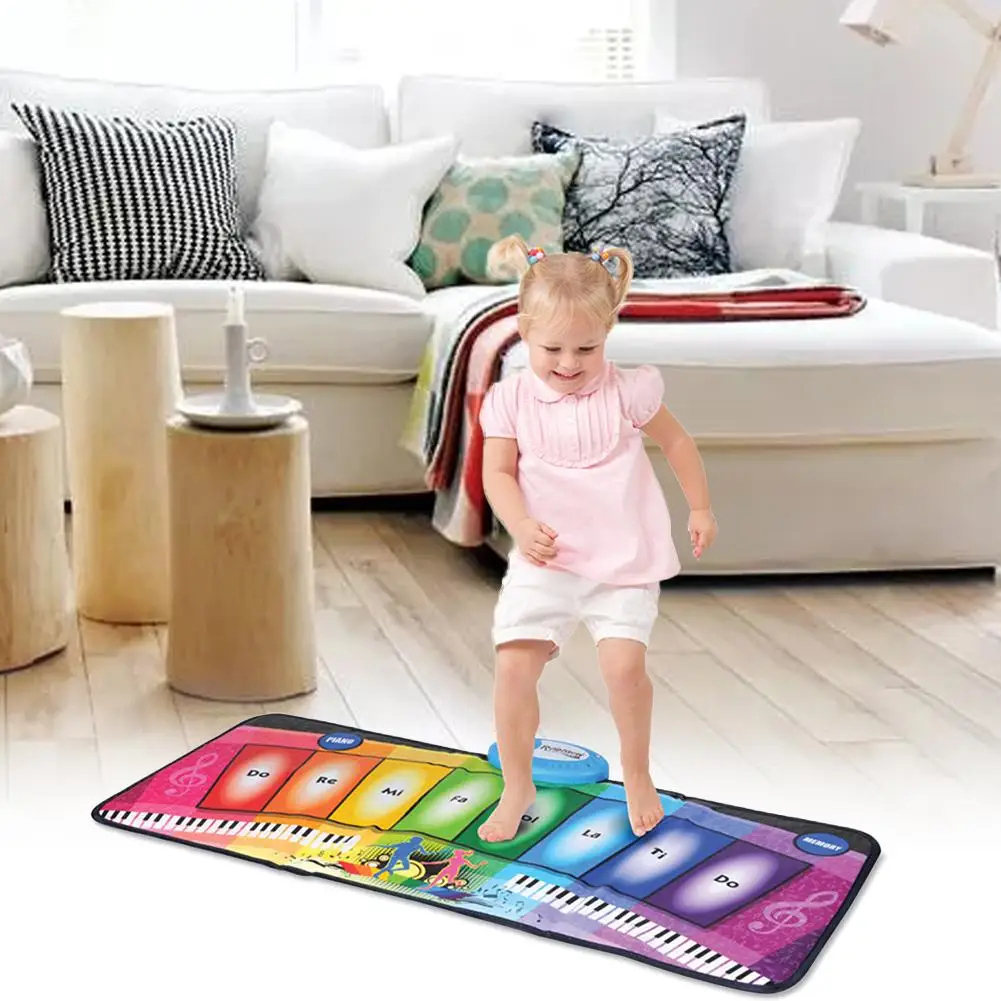 

Children's Music Dance Blanket Rainbow Piano Foot Step Light Multi-function Game Pad Toy Children Beautiful Birthday Gift