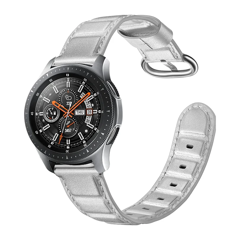 Ремешок из натуральной кожи для Samsung Galaxy Watch 46 мм ремешок в БАМБУКОВОМ стиле Gear S3