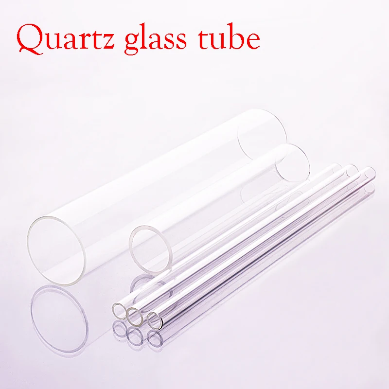 3pcs Quartz glass tube,Outer diameter 20mm,Thickness 1.8mm,Full length 55mm,High temperature resistant glass tube