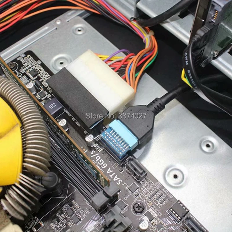 Адаптер удлинитель для материнской платы USB 3 0 20 контактов штекер гнездо под