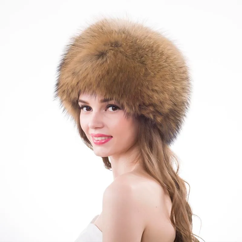 Новинка 2018 стильная Роскошная зимняя шапка из русского натурального Лисьего