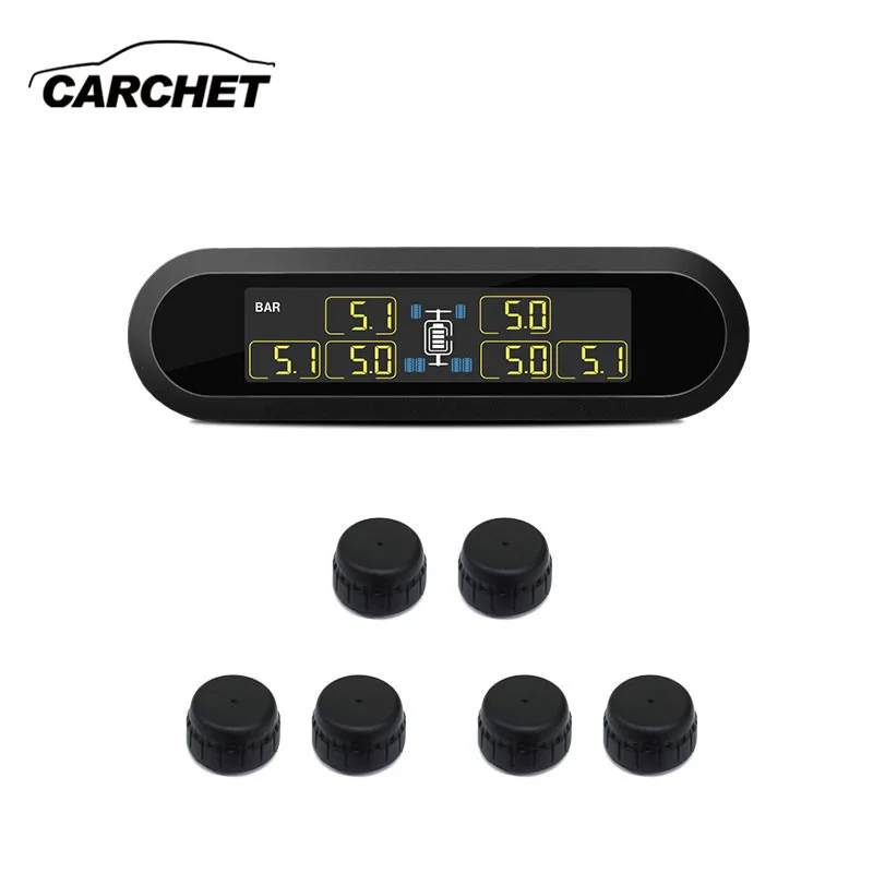 CARCHET T650 Солнечная энергия TPMS бизнес RV семейный дорожный прицеп Беспроводная