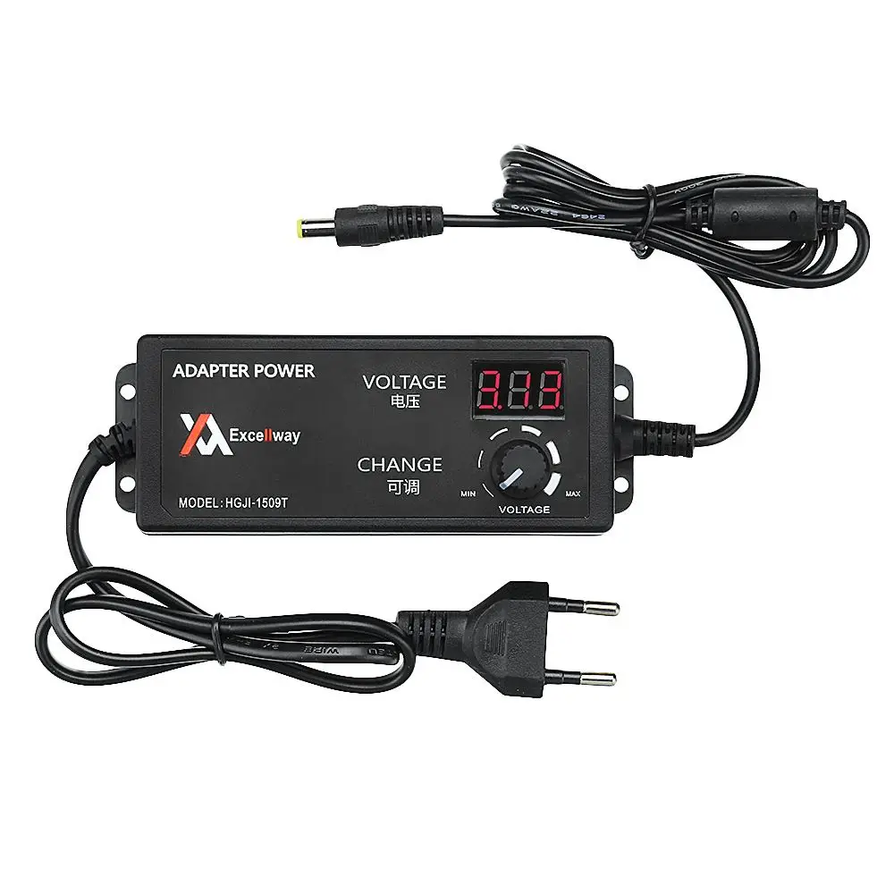 CLAITE 4 24V AC/DC Регулируемый адаптер питания 2.5A 60W ЕС Plug контроль скорости вольт