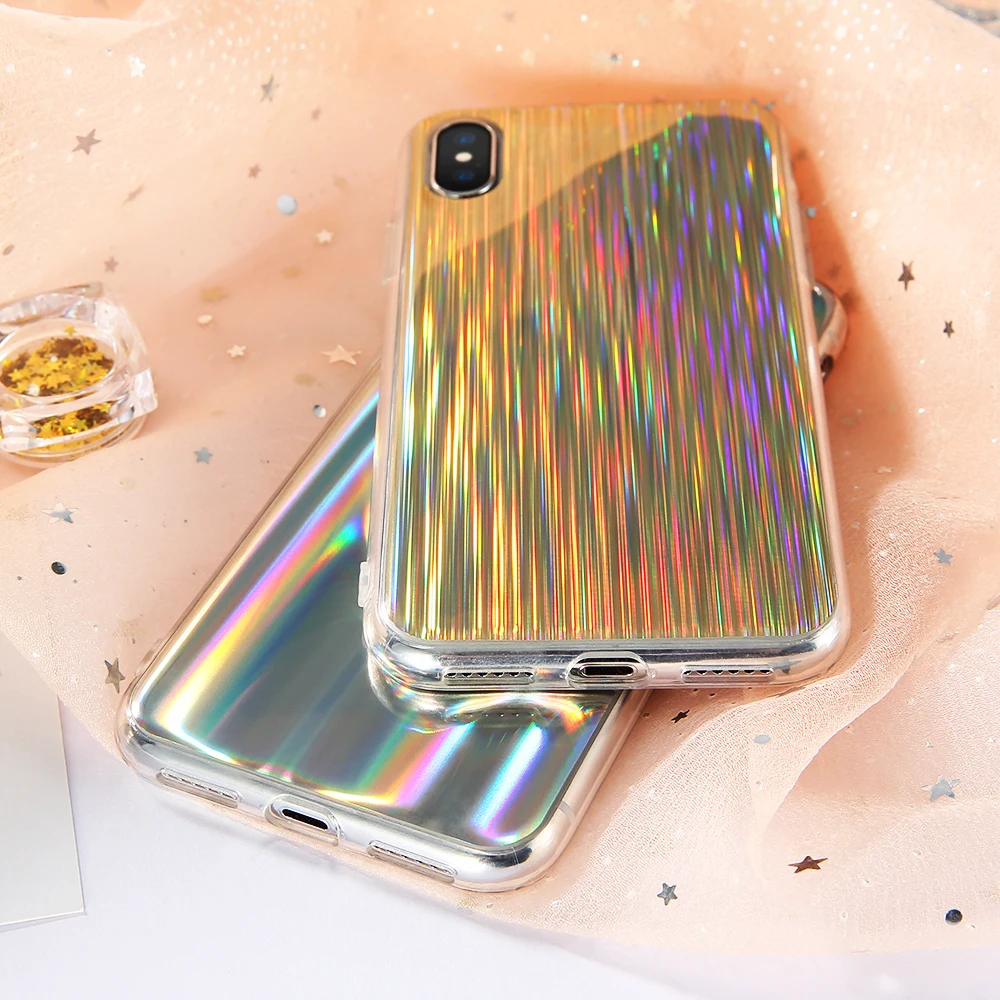 KISSCASE Лазерная обесцвечивание телефонные чехлы для iPhone 8 7 6 6s плюс крышка супер