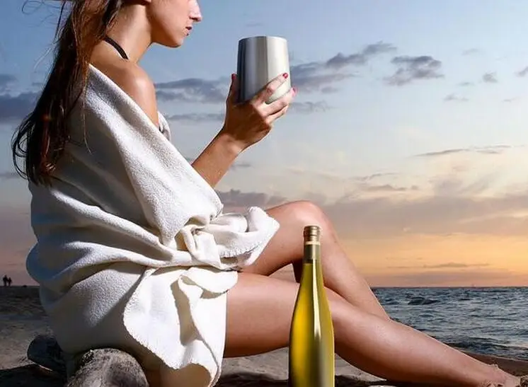 20pcs Egg Red Wine Cup sample 16oz Glasses Stainless Steel Vacuum Insulated Cups Tumbler Travel Stemless Mugs with lid | Дом и сад