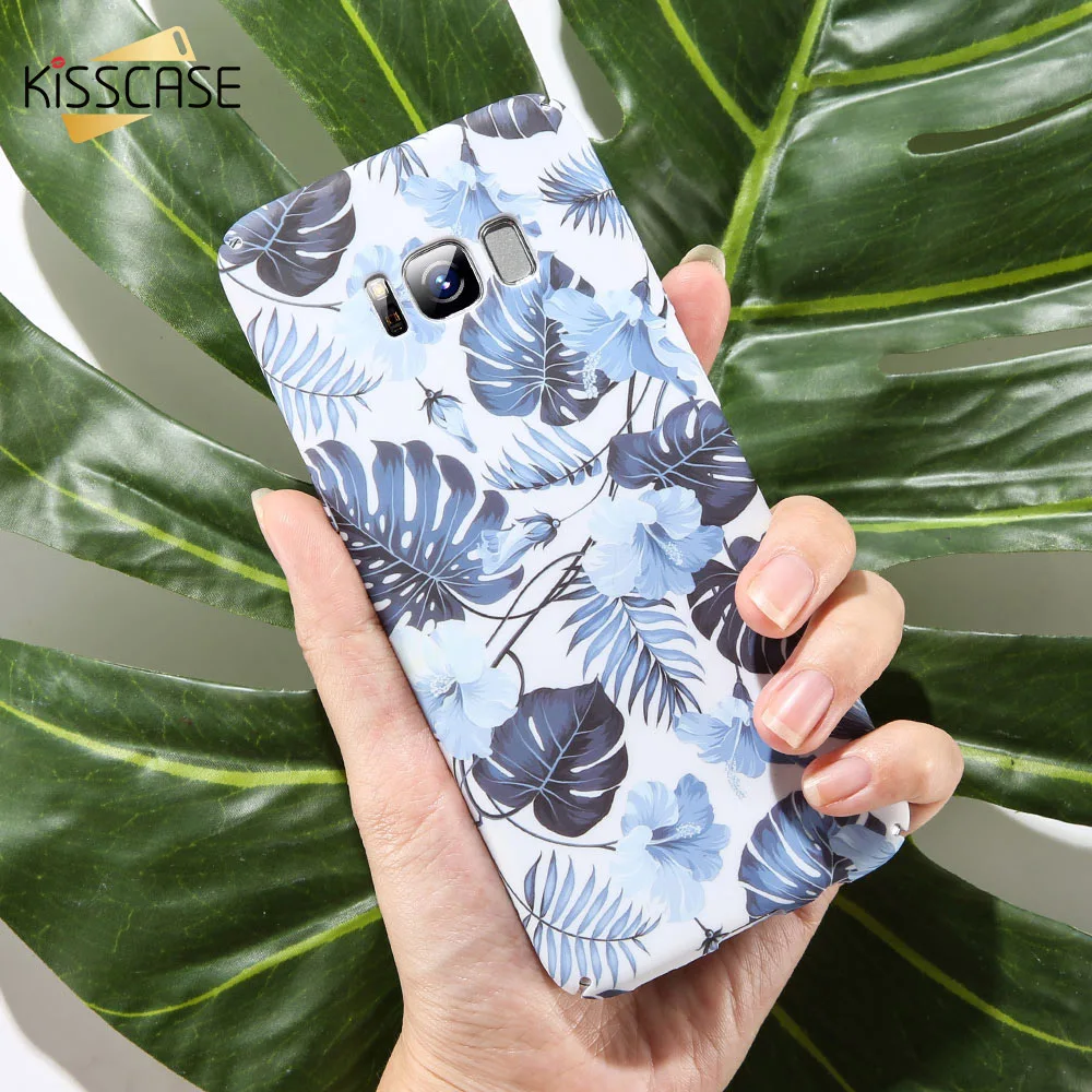 Чехол KISSCASE для телефона с тропическими листьями Xiaomi Mi 8 Lite Play Жесткий из