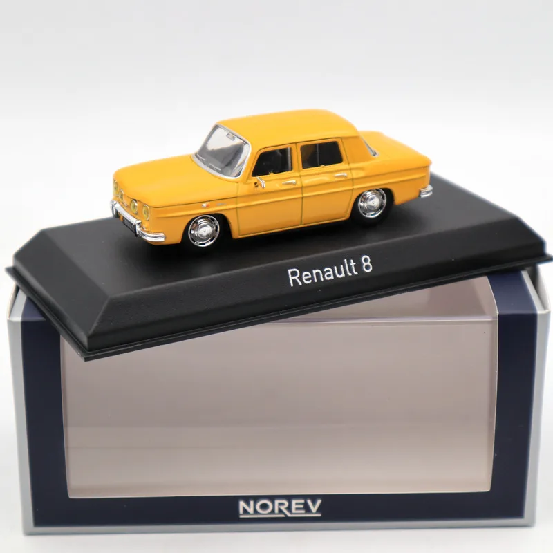 NOREV 1:43 Renault 8 желтый DIECASET модель Ограниченная серия Коллекция игрушечная
