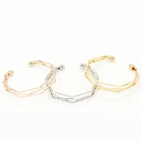 multi layered alloy hollow out angular bracelet hand accessories lover gift handcrafted elegant new fashion
