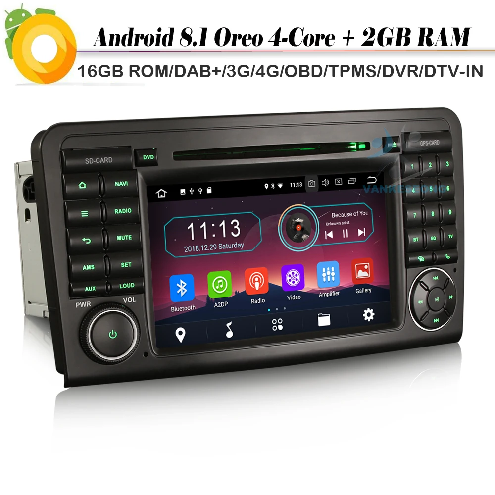 Автомагнитола DAB + 7 дюймов Android 8 1 Wi Fi 4G GPS|GPS для транспорта| |