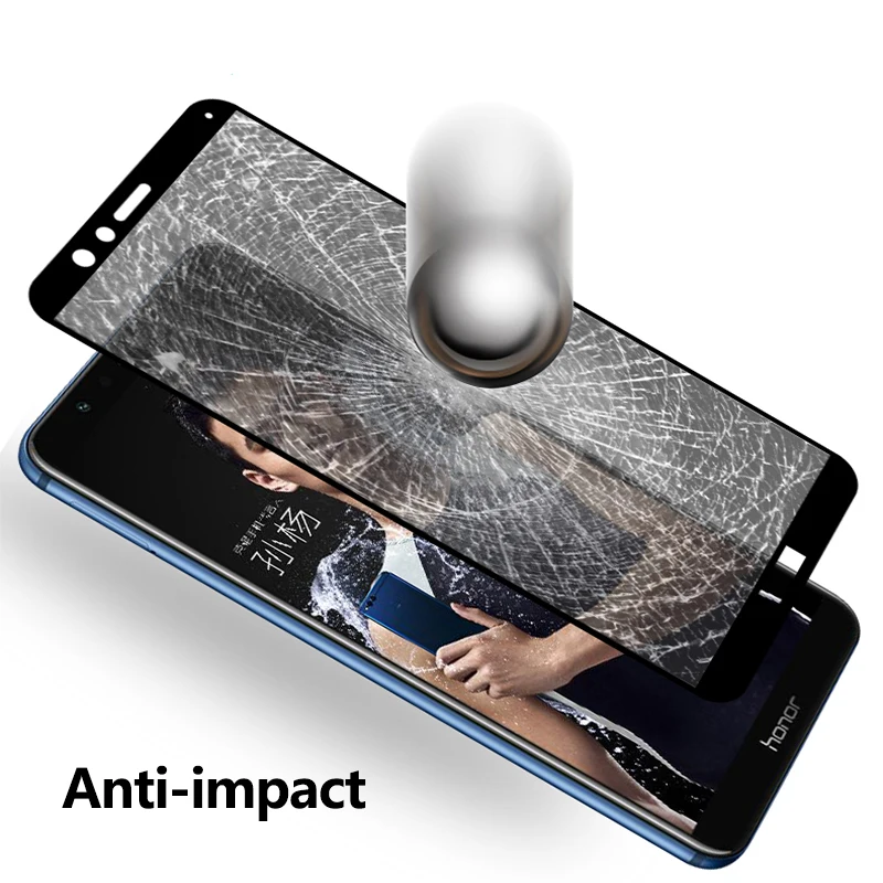 For Huawei honor 7x glass global tempered huawei 7 x X7 screen protector full cover on honor7x glas protective film 9h | Мобильные